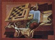 Juan Gris Siphon bottle and skep oil on canvas